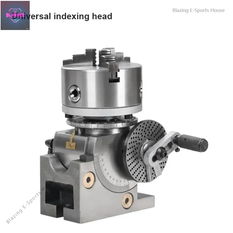 

Dividing Head Precision Semi Universal 4" 5" 6" Indexing Head W/ Tailstock & Chuck For Drilling Milling Grinding