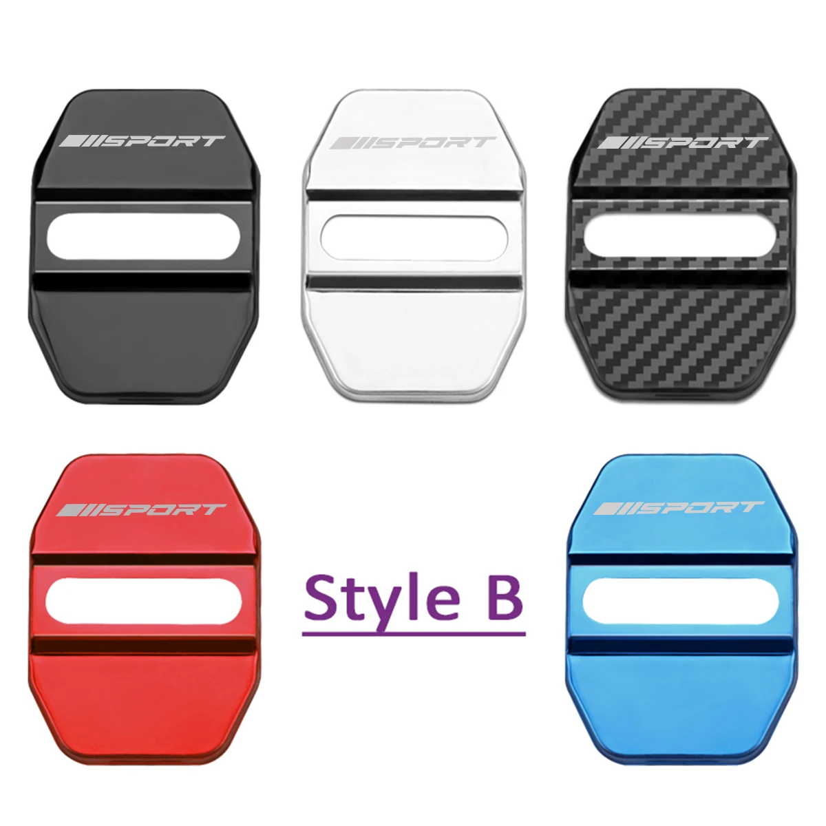 غطاء قفل باب السيارة من الفولاذ المقاوم للصدأ ، شعارات التصفيف ، لدودج رام ، حافظة واقية ، من من من من الفولاذ المقاوم للصدأ ، إكسسوارات السيارات ، 4 * * #3