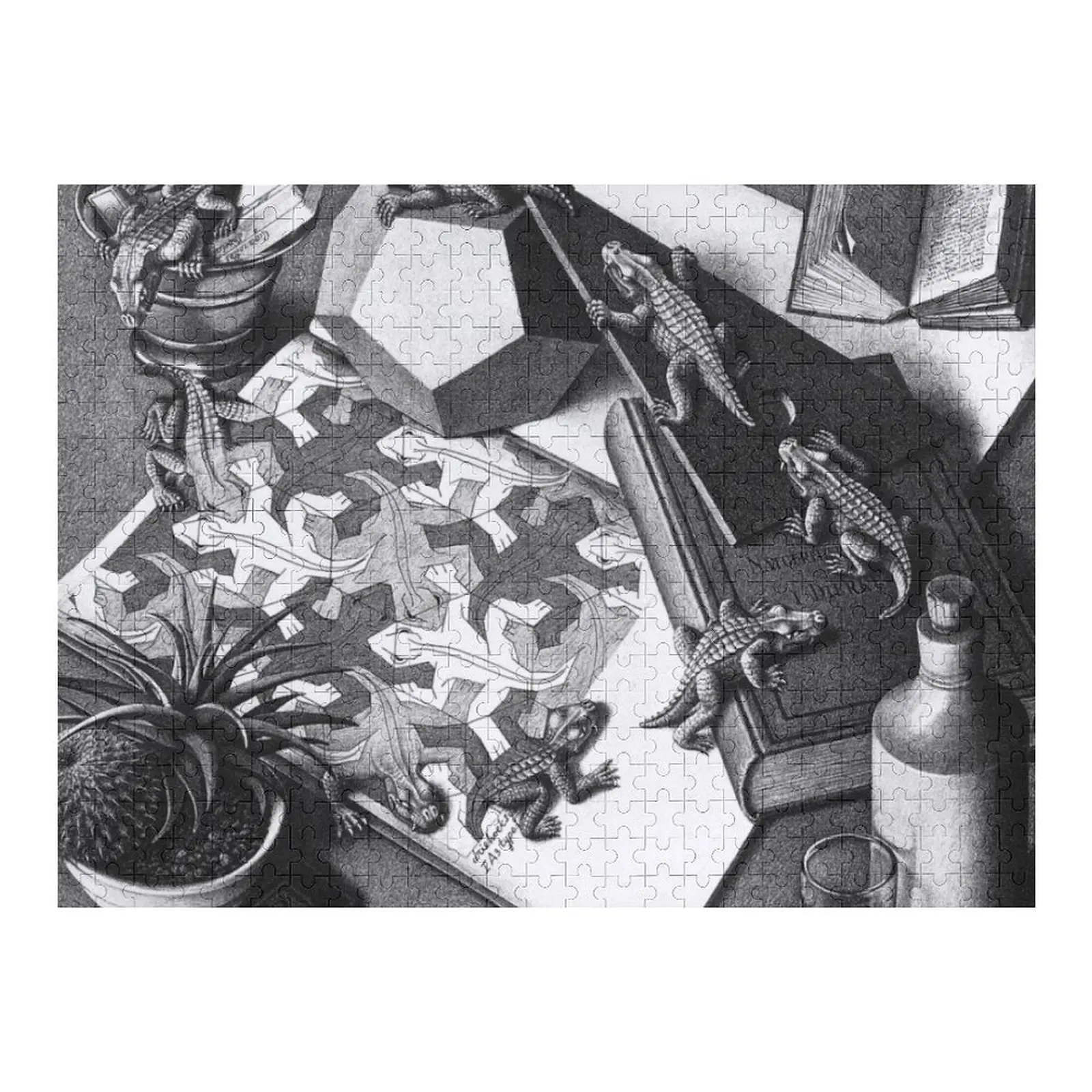 

Пазл для рептилий eschers, пазл с моторами по индивидуальному заказу, фотомасштабу