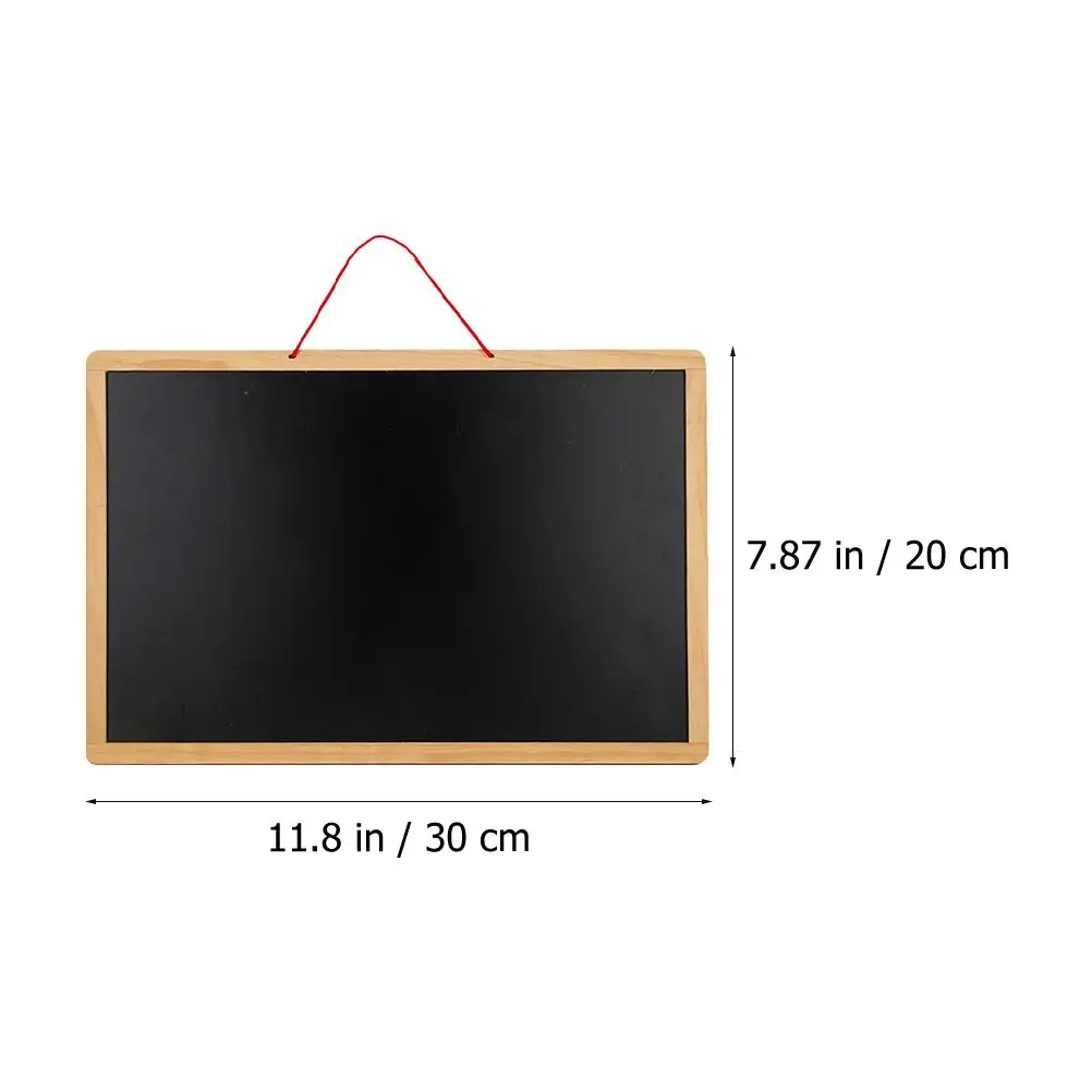 1PC Double-sided Blackboard Whiteboard Practical Wooden Writing Erasable Message Board Small Hanging Blackboards for children