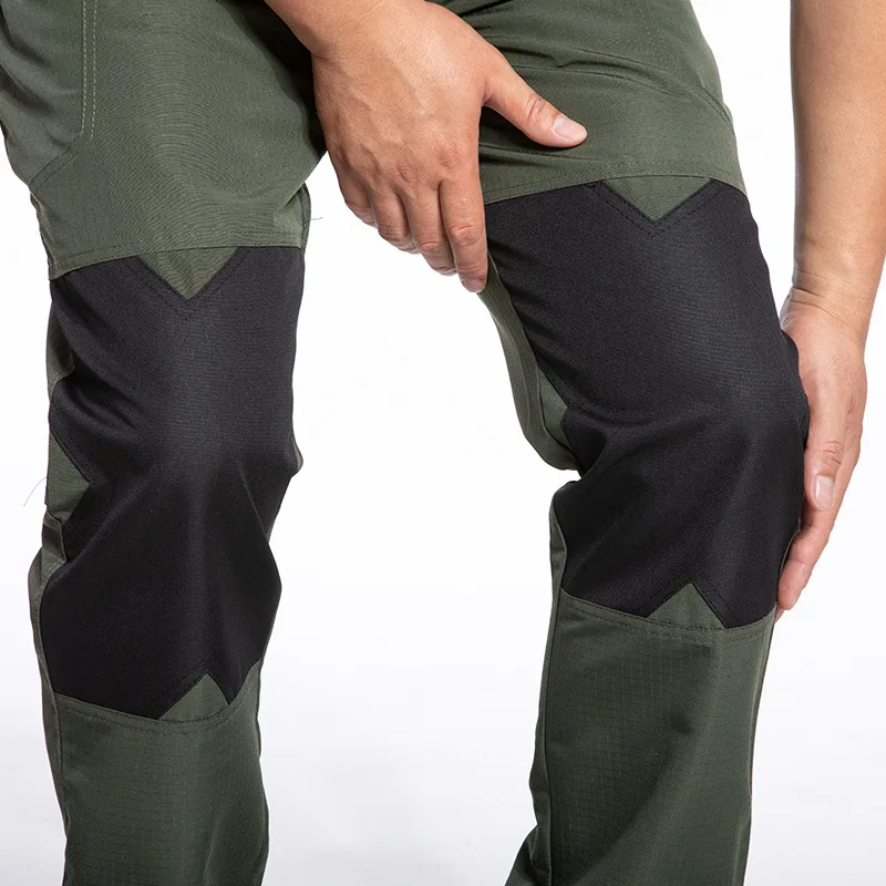 جديد IX5 السراويل التكتيكية الرجال في الهواء الطلق السراويل البضائع العسكرية متعددة جيب القتالية العمل بنطلون Ripstop كامو التنزه سروال التدريب #6