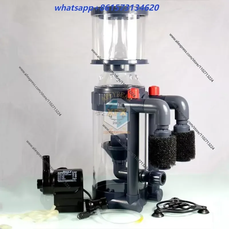 Bestselling  1pcs Protein Skimmer for Marine Fish Tank Hanging Type 1400L/H 1850L/H Double Tube Separator for 600-800L