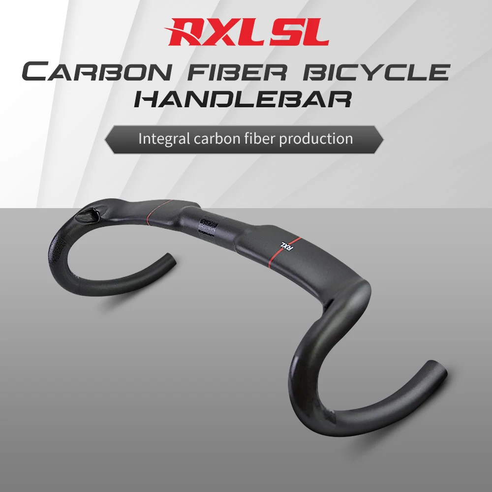 RXL SL Cycling Carbon Handlebars Road Bike 4 Holes Inside 31.8mm UD Matte Internal Routing 400/420/440mm Bicycle Handlebar