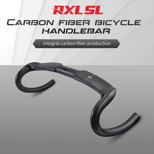 Imagen 2 del producto RXL SL-Manillar de carbono para bicicleta de carretera, 4 agujeros en el interior, 31,8mm UD mate, enrutamiento interno, 400/420/440mm