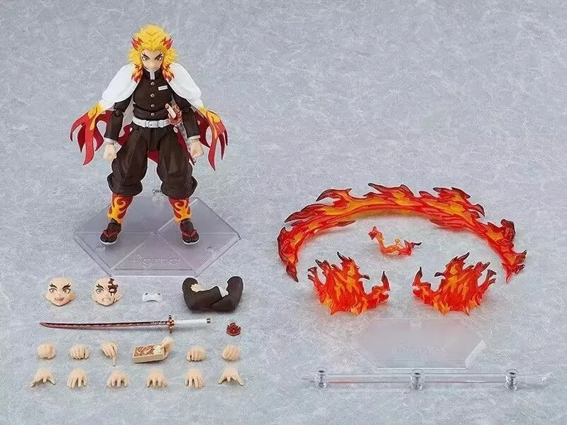 Demon Slayer Kamado Nezuko Figma 508-dx Tanjiro 498-dx Zenitsu 522-dx Kyojuro Rengoku 553 6