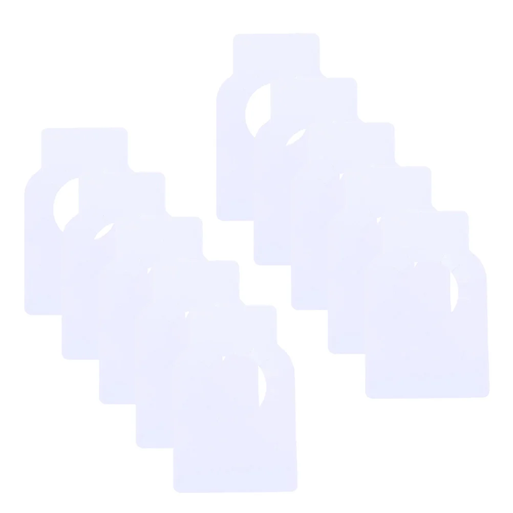 

100 Pcs Bottle Tag Waterproof Bottles Dispalying Label PVC Racks Double Side Blank Creative Gift Cellar Information