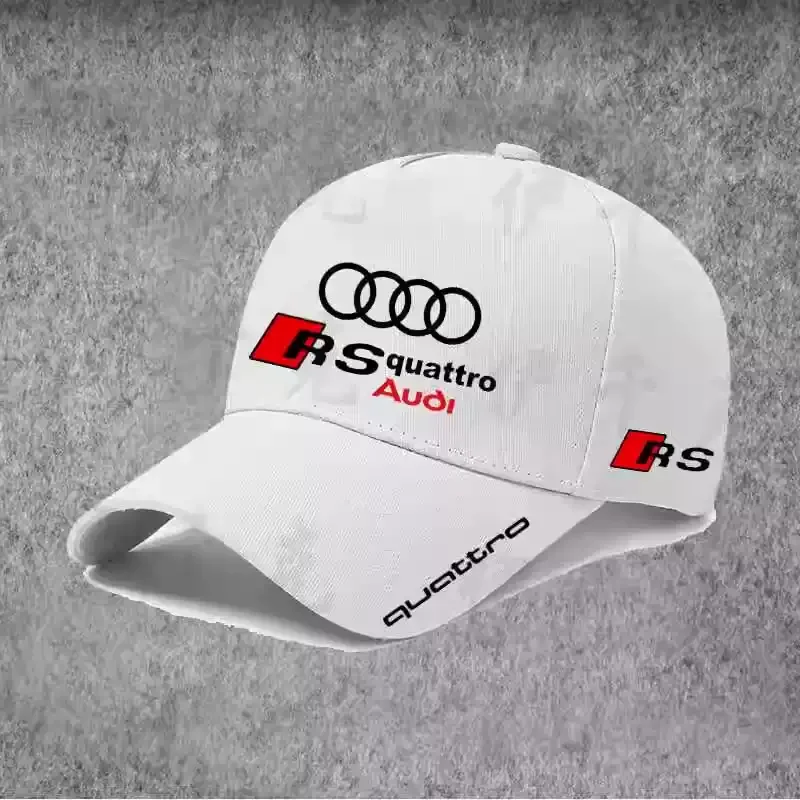 Para Audi Logotipo de coche gorra de béisbol ajustable de algodón accesorios para coche al aire libre