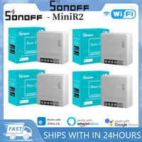 SONOFF MINIR2 Two Way Switch Mini Wifi Smart Home Swcith Wireless Remote Control Switch Works with eWelink Alexa Google Home