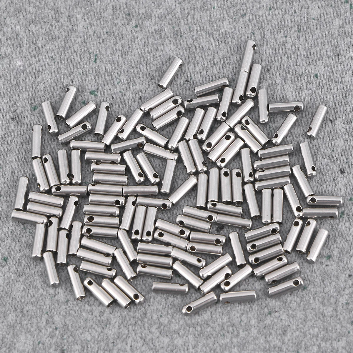 100Pcs Durable Stainless Steel Snake Head Chain Connectors Jewelry Making Cord Ends End Caps Terminators for Bracelets