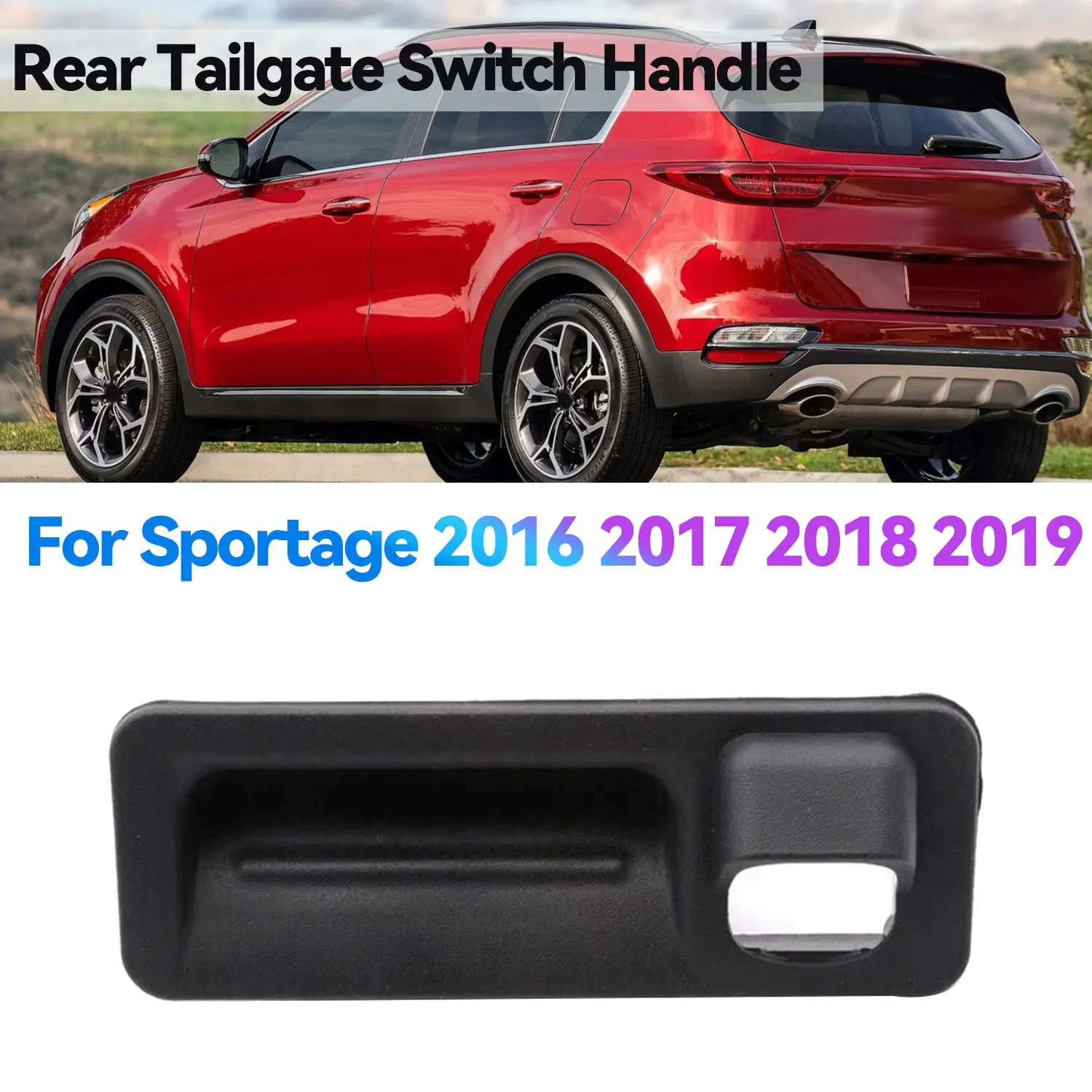 Joli de hayon de porte arrière pour KIA Sportage, ouvre-coffre, poignée de verrouillage du couvercle, 81260-D9010, 2016, 2017, 2018