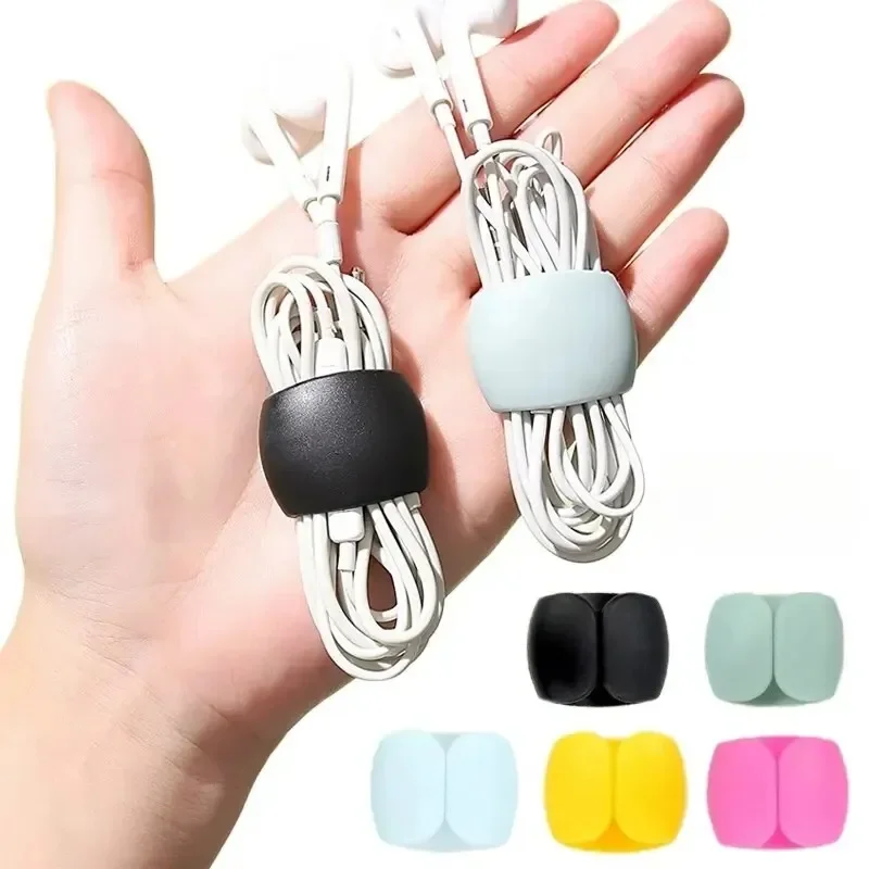 20/10/5 Pcs Charge Cable Protectors Travel Data Cord Clip Decoration Earphone Charging Cables Storage Buckle Cable Organizer