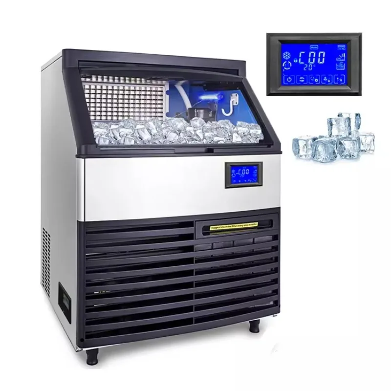 

Cube Ice Maker 100 Kg Coffee Industrial Ice Cube Maker Machine