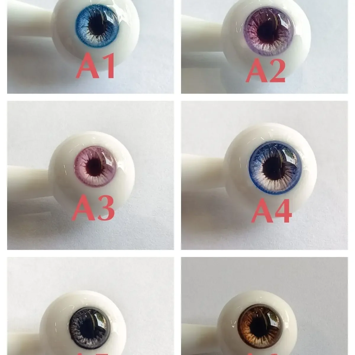 New Doll's Eyes for 1/3 1/4 1/6 Bjd Doll Anti Yellow Plaster 14mm 16mm Eyeball Handmade Girl Toys Dress Up Doll Accessories