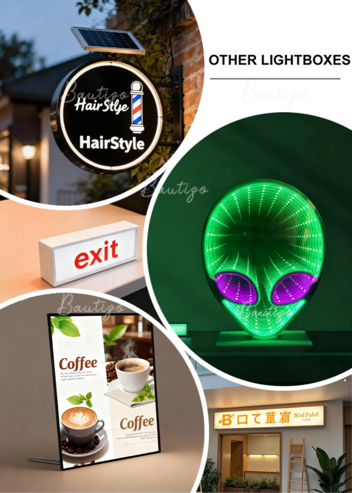 Custom Led Light Up Letter Sign Wall Decor Business Outdoor Illumination Logo Acrylic Luminous Shop Signage Front Lit Large Sign