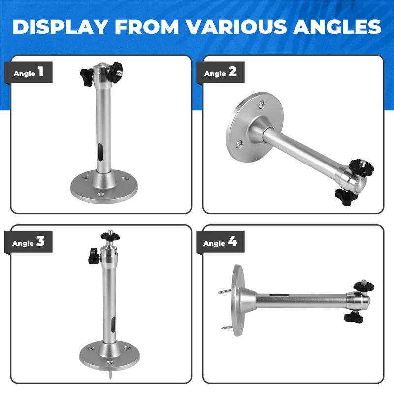 Mini projektor do montażu sufitowego, wieszak do projektora kompatybilny z projektorami DR.J VANKYO QKK/CCTV/kamerą internetową/Carmera Obciążenie 11 Lbs-A32R