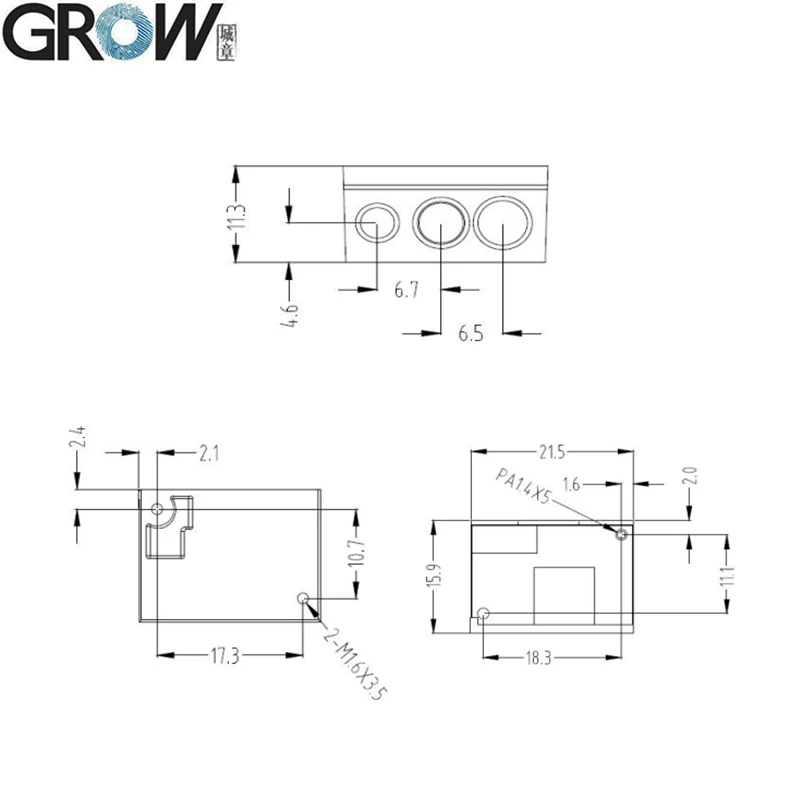 Imagem -05 - Grow-barcode Scanner Module Usb Uart Interface qr Code Bar Code Reader Suporte Ocr Passaporte Gm69pro-s 1280x800cmos Ocr 1d 2d