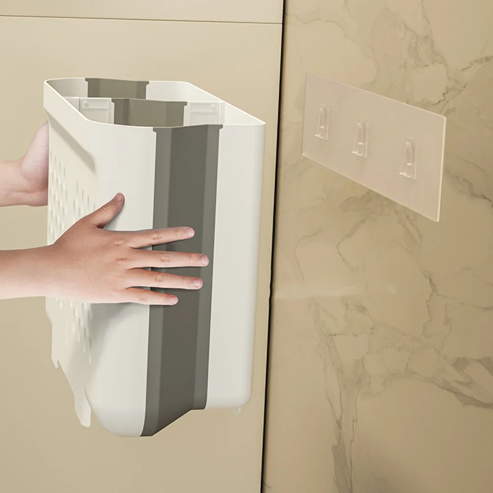 

Laundry Basket Wall Mount Foldable Large Capacity Clothes Storage Basket PP Tpe Laundry Hamper for Home Use