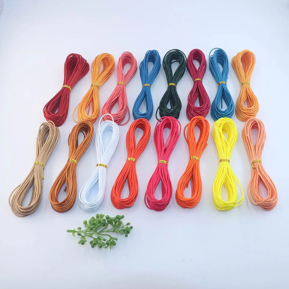 10M 2mm Waxed Thread Wax Rope Cord Multicolor DIY Braided Crafts Jewelry Bag Clothes Decoration Accessories