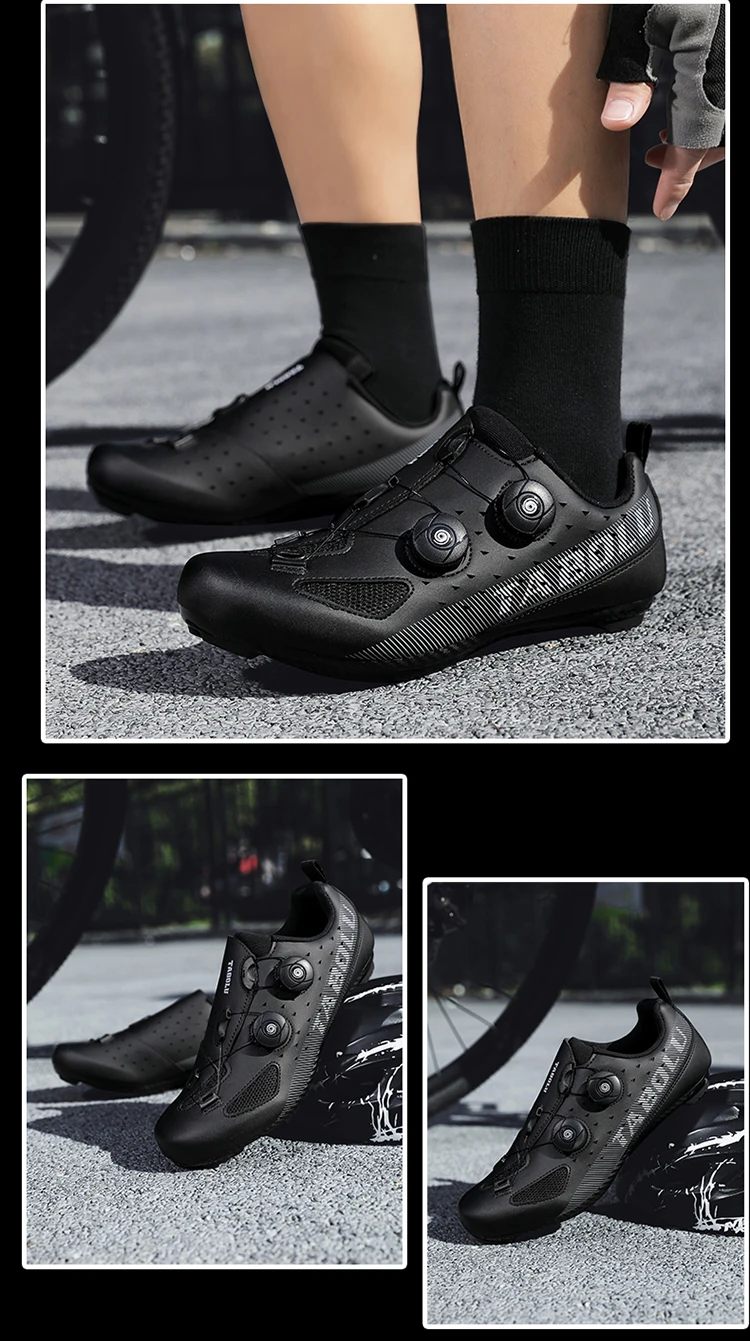 Herren- und Damen-Mountainbike-Schuhe, professionelle atmungsaktive MTB-Schuhe mit harter Sohle, rutschfeste Rennradschuhe. – Detail 21