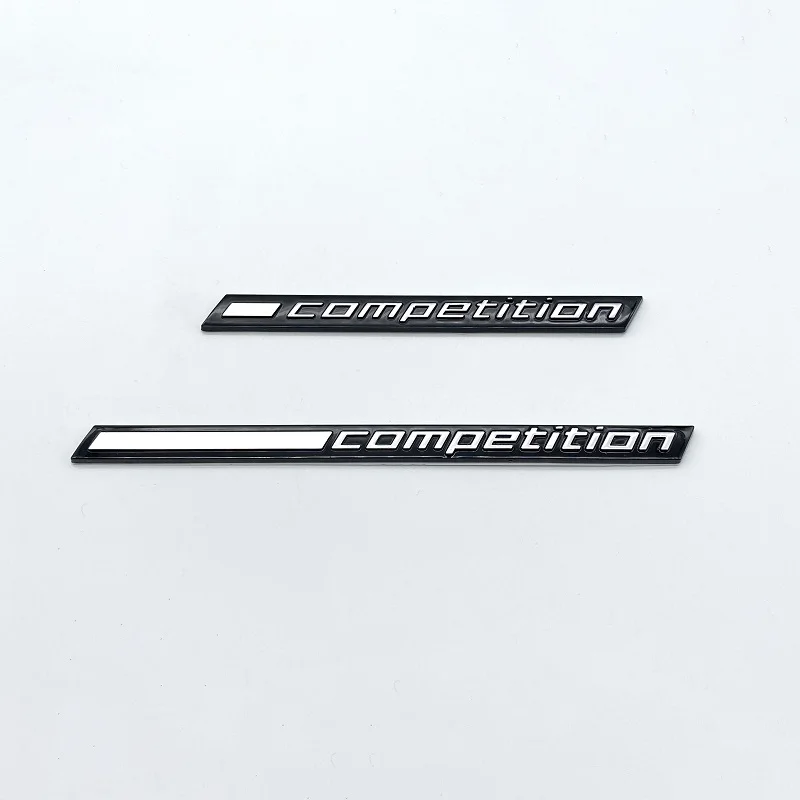 

3D ABS Car Trunk Emblem COMPETITION Bar Underlined Emblem for BMW M2 M3 M4 M5 M6 M8 X2M X3M X4M X5M X6M X7M Badges Sticker