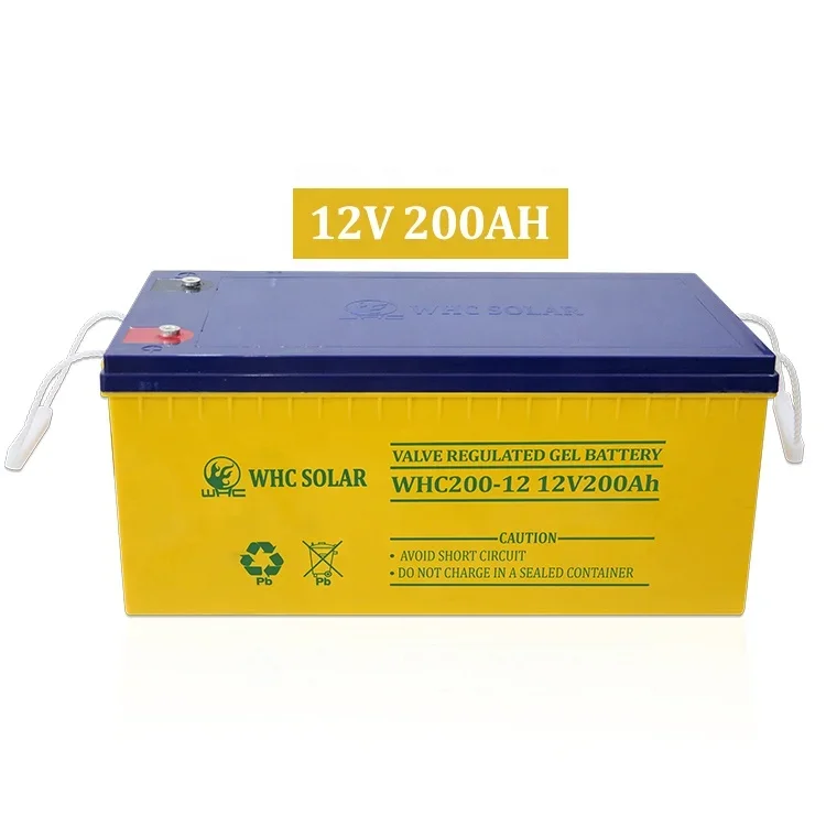 Battery Lead Acid Batteries Energy Storage Battery WHC Long Life Deep Cycle Ups Vrla Agm Gel Rechargeable 24v 12volt 12v 200ah