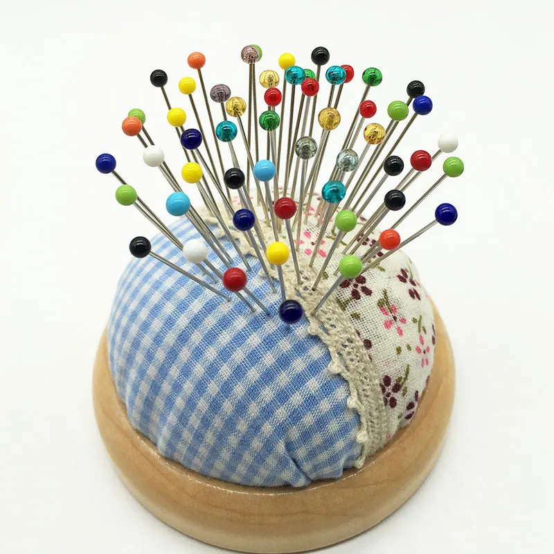 

100Pcs 38mm Sewing Pins Glass Ball Multicolor Head Pins Knitting Needles Sewing Fixed For DIY Craft Embroidery Positioning Tools