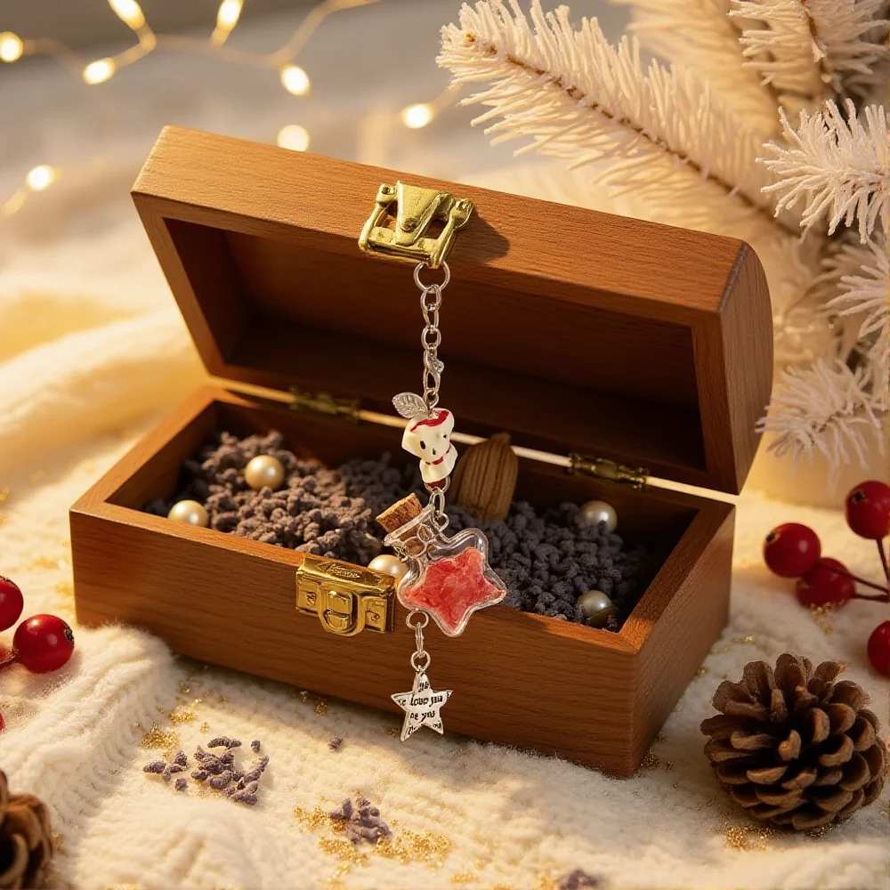Fruit Phone Charm Cute Handmade Key Chain Wishing Bottle Key Chain Sweet Star Bottle Charm For Journals Suitcases Small Gift