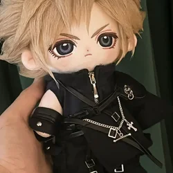 Anime Role Cloud Strife Soft 20cm Plush Doll Handsome Body Dress Up Cotton Stuffed Plushie Pillow Toy Lovery Xmas Gift