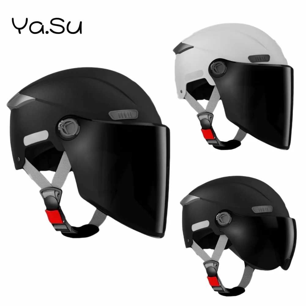 

Electric Motorcycle Helmet Four Seasons Universal Breathable sun-proof HD lenses Head Protection Helmet