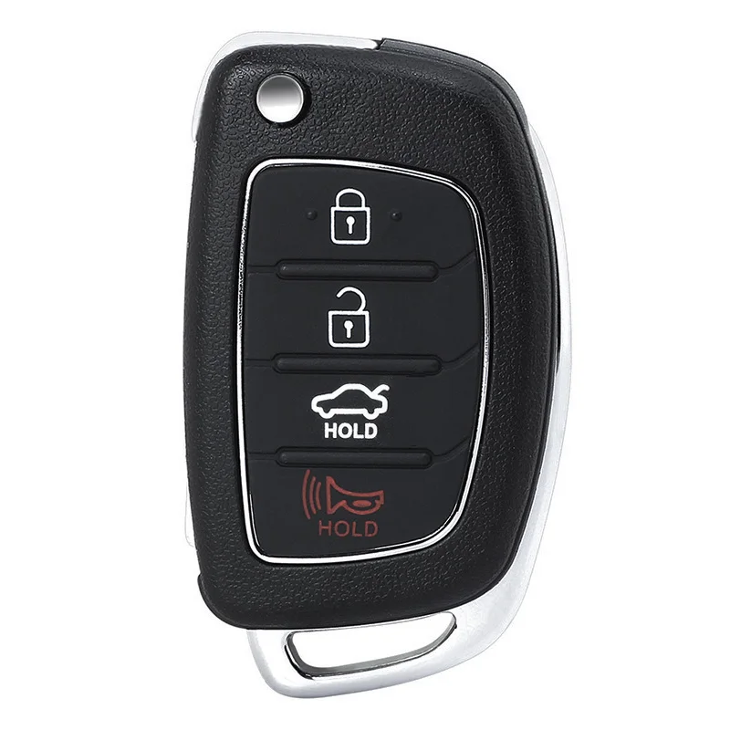 KEYECU 433MHz ID46 ชิป PN: 95430-C1010 FCC ID: TQ8-RKE-4F16 Flip Remote Key Fob สําหรับ Hyundai Sonata 2015 2016 2017 2018