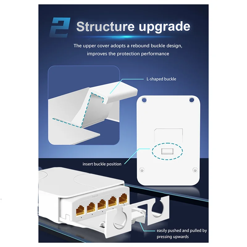 【Superdeals】Novo repetidor POE à prova d'água IP55 de 4 portas ao ar livre 1 a 4 switch de rede extensor Poe para câmeras IP