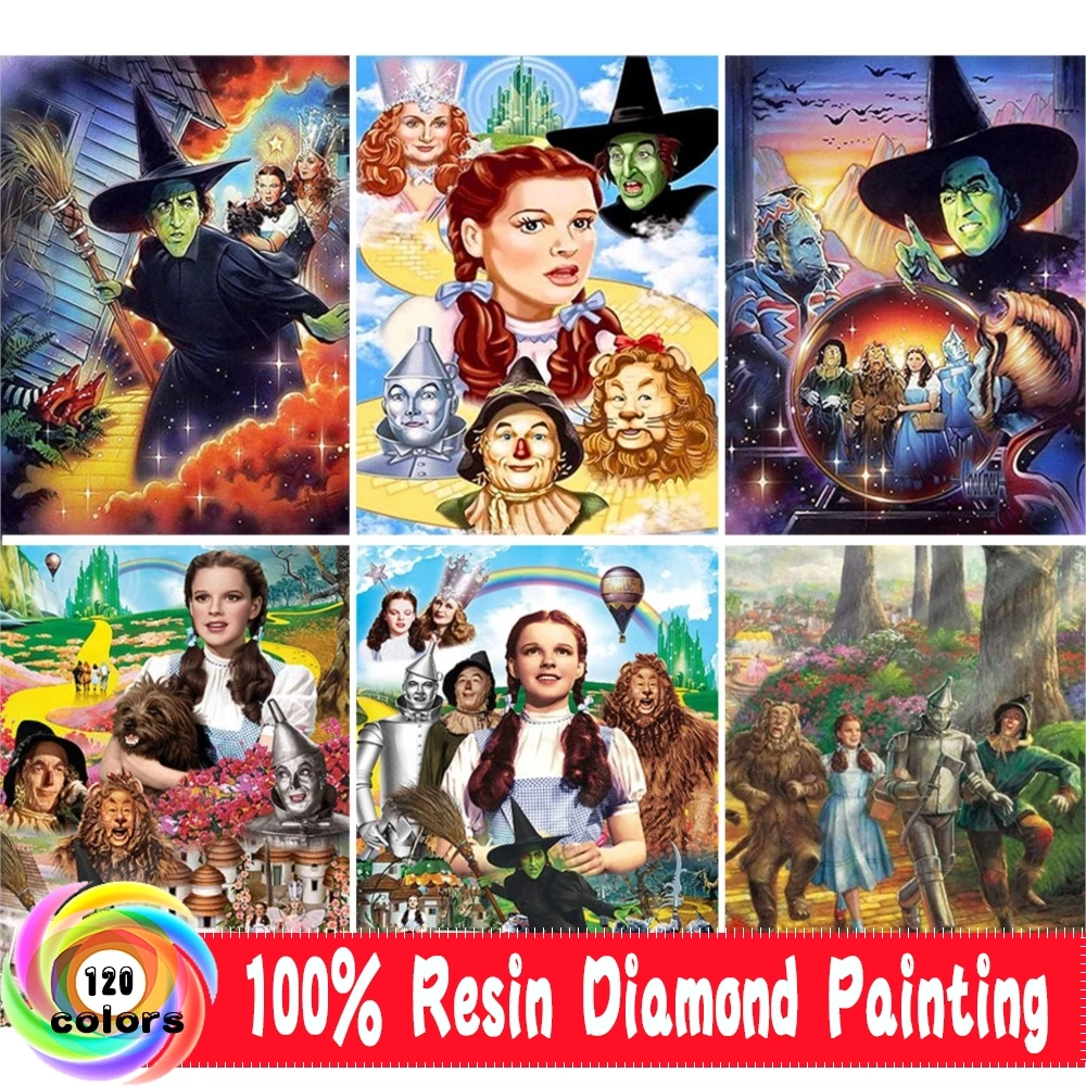 Disney Velvet Canvas 120 Color Diamond Painting Wizard Of Oz Full Diamond Mosaic Cross Stitch Kits Rhinestone Picture Embroidery