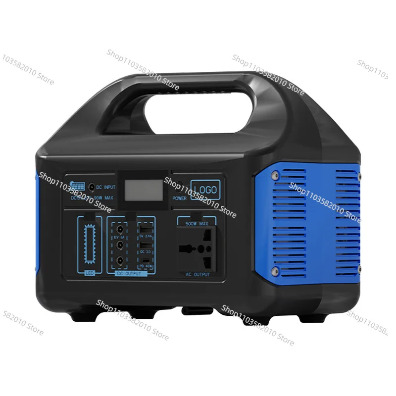 

500 Вт мощный солнечный автопривод для приготовления пищи, 220 В, аварийный мобильный источник питания для отключения электроэнергии на открытом воздухе