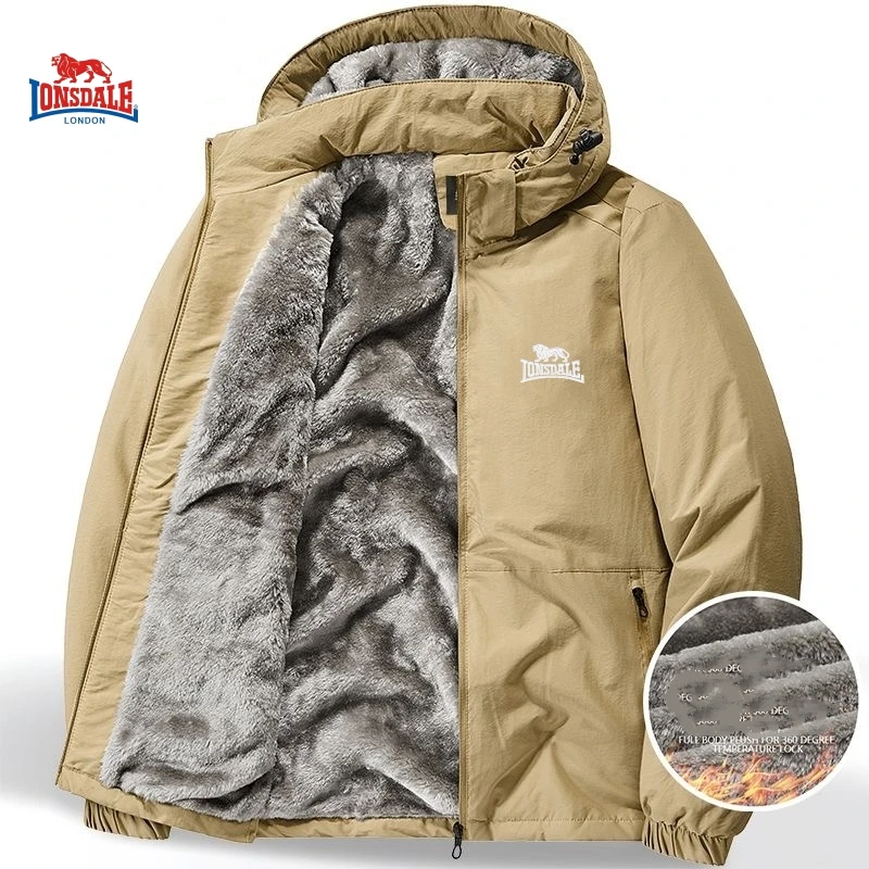 

Winter Men's High-quality Velvet Thickened Warm Windproof Waterproof Warm Outdoor Sports and Leisure Mountaineering Jacket