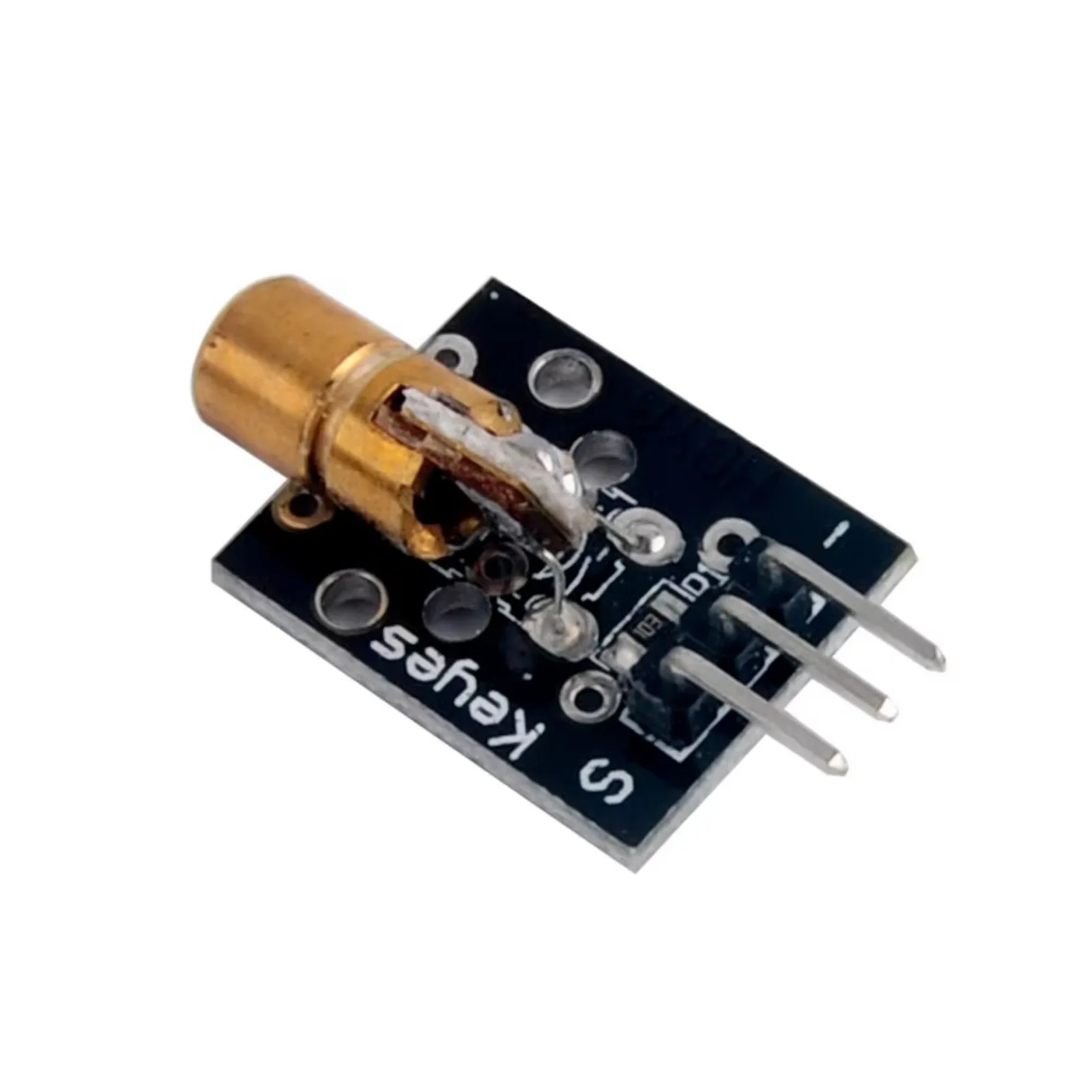 Kit moduli trasmettitore e ricevitore laser Keyes 5V (5 pezzi + 5 pezzi) per Arduino con portata di ambiente scuro di 1200 m