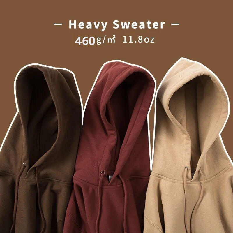 

Spring Autumn Shirt Solid Chocolate Hooded Hoodie Cotton Lazy Basic Men's and Women's Style