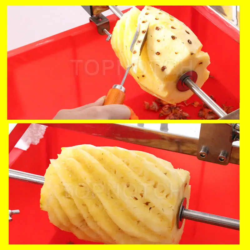 Manual Pineapple Shelling Husk Machine High Efficiency Pineapple Pitting Machine