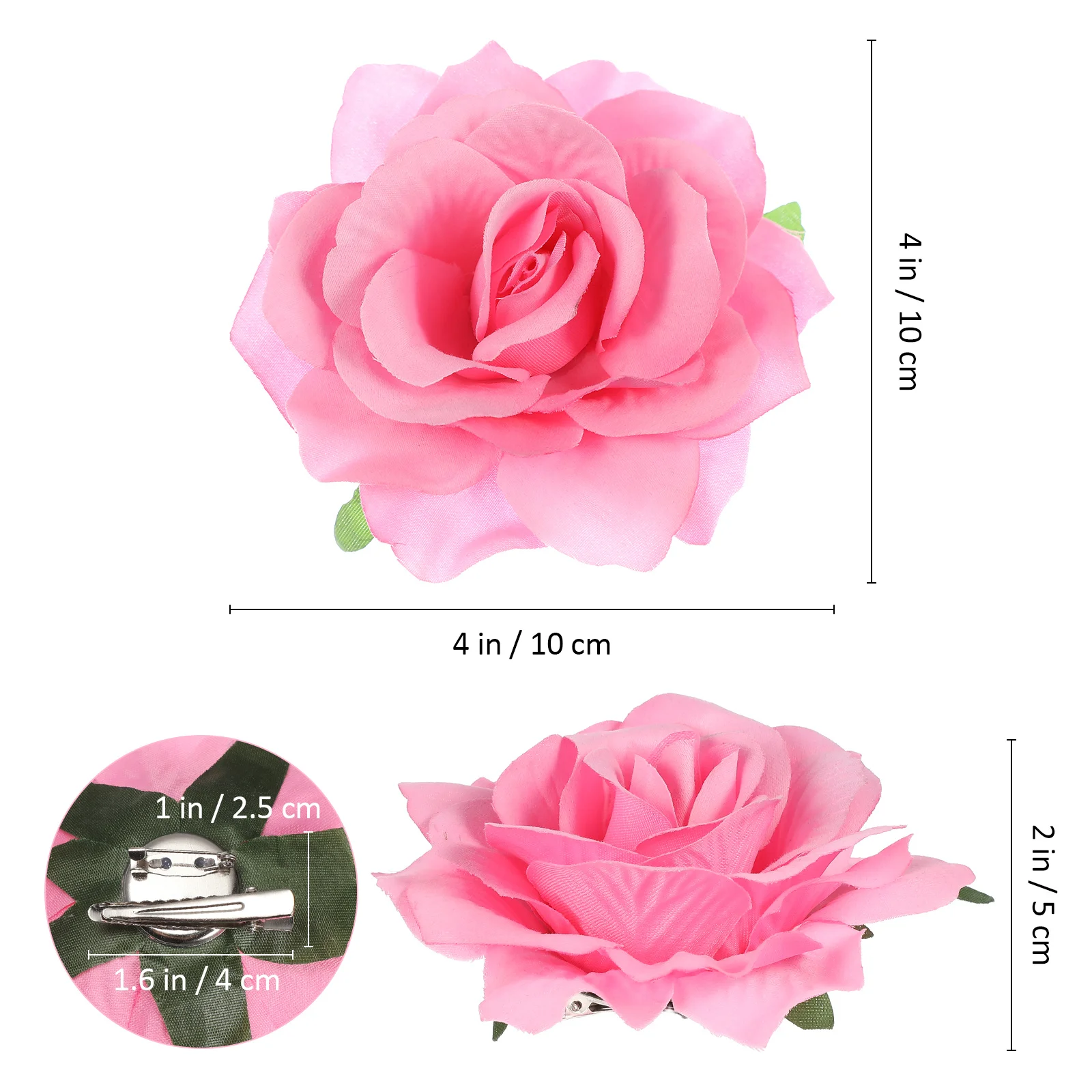 9 قطعة دبابيس بروش زهرة الورد مقاطع النسيج واقعية دبوس الشعر الزفاف حفل زفاف إكسسوارات الشعر دبوس الشعر قطع الرأس