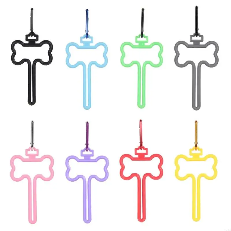 77JA Tay chó miễn phí Poop Túi đựng túi chất thải cho clip vận chuyển cho dây xích dễ sử dụng túi dây xích chó cho người vận đi