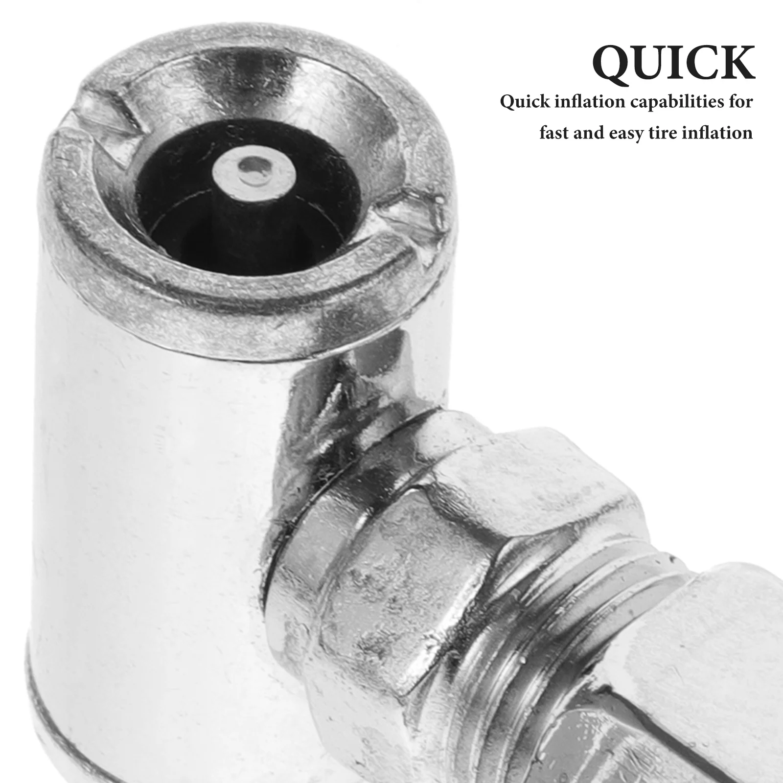 

Tire Air Chuck Double Sided Reinforced Metal Inflation Chuck Quick Inflator Clip Air Compressor Accessories