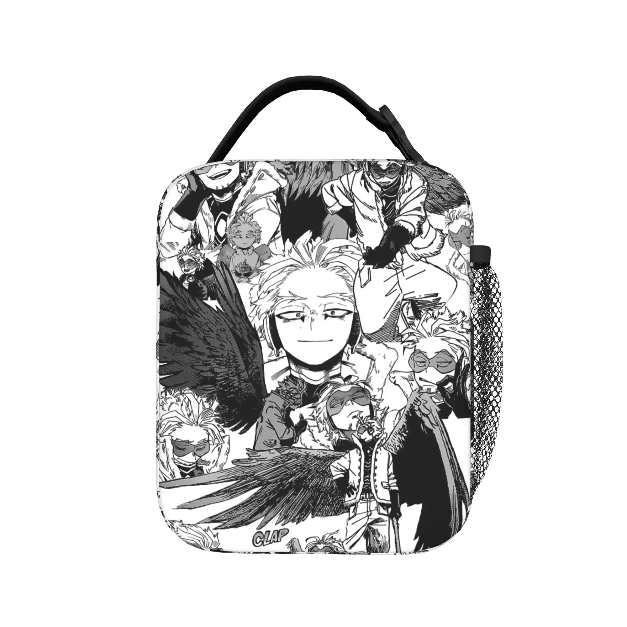 MHA  Insulated Lunch Bags Portable Hawks Collage Academy Anime Lunch Container Thermal Bag Lunch Box Tote Food Bag