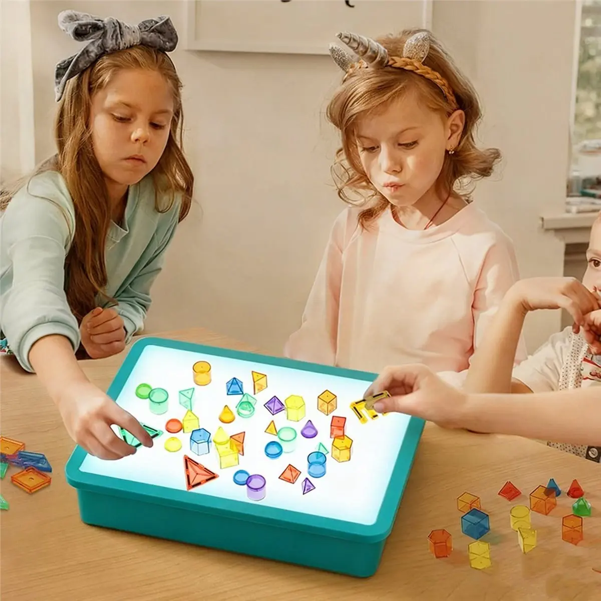 Promotional-Young Explorers Light Table - Light Up Sensory Table for Toddlers, Light Box for Home & Classroom Learning Activitie