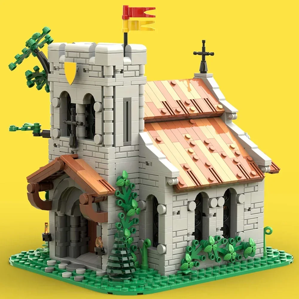 

MOC Lion King Church Model Architecture Collection 1457 Pieces Bricks Building Blocks Toys for Children Birthday Christmas Gifts