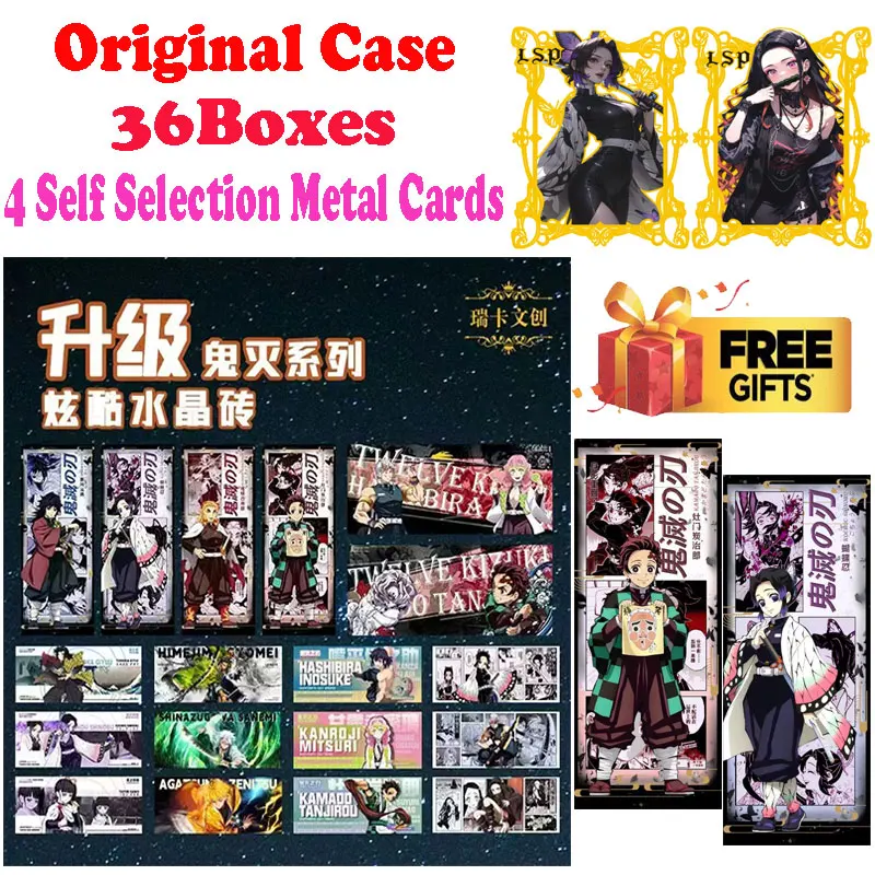 Discount Case Wholesale Ruika Culture Demon Slayer Acrylic Slab Card Brick Japanese Anime Mitsuri Tanjiro CCG TCG Hobbies Gift