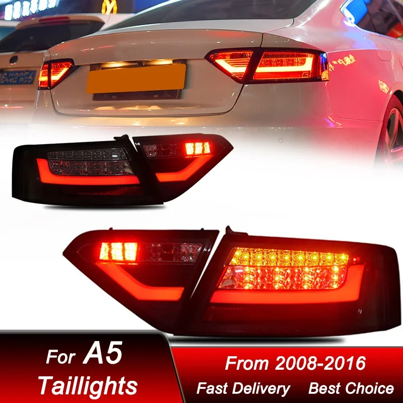 

Pop Car Styling Tail Lights For Audi A5 2008-2016 New Style Full LED Tail Lamp Dynamic Turn Signal Light Tail Lamp Assembly