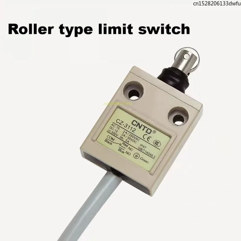 CNTD Micro Limit Switch Self Reset CZ-3112 Travel  with Wheel Silver Contact