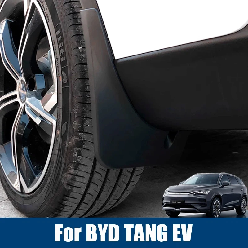 Full Cover Mud Guards For BYD Tang EV 2022 2023 2024 2025 Front and Rear mudguard Dedicated ABS Mudguard Car Accessories