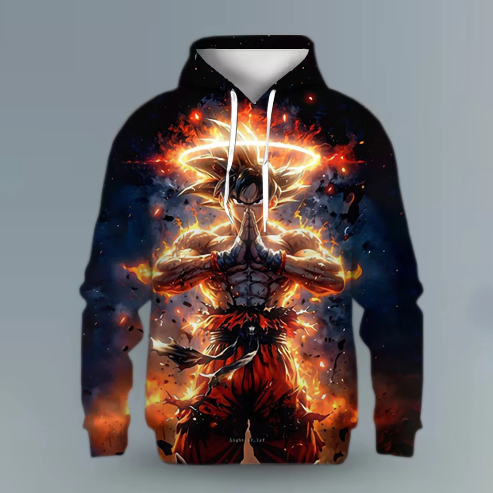 

Dragon Ball Hoodie for Boys and Girls, New Autumn and Winter Style Creative Loose and Versatile Hooded Sweatshirt
