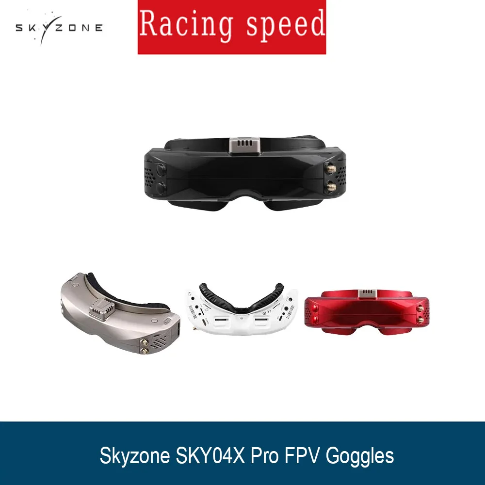 

SKYZONE SKY04X PRO FPV Goggles 1920X1080 OLED 5.8G 48CH Steadyview Receiver DVR Head Tracker Fan for RC Airplane Racing Drones