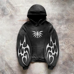 Katoenen Hoodie Mannen Vrouwen Diablo Serie Gepersonaliseerde Patroon Ontwerp Bedrukt Paar Sweatshirt Campus Stijl Amerikaanse Straat Hoodie